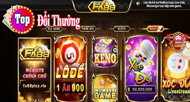Fa88 - Sân chơi giải trí online đang làm mưa làm gió trên thị trường