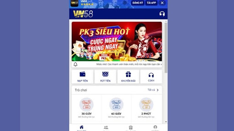 Thông tin giới thiệu nhà cái VN58