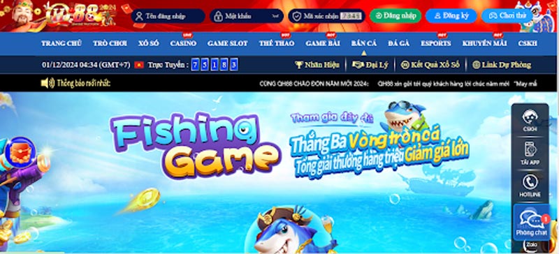 Hệ thống sản phẩm cá cược phong phú tại QH88
