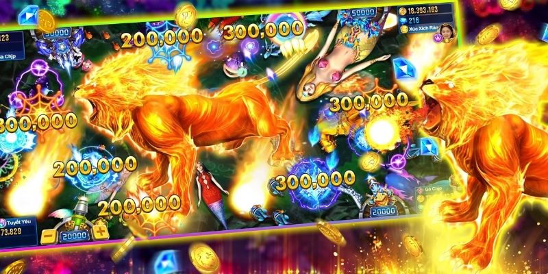 Bạn sẽ dùng súng đi tiêu diệt cá trong game 