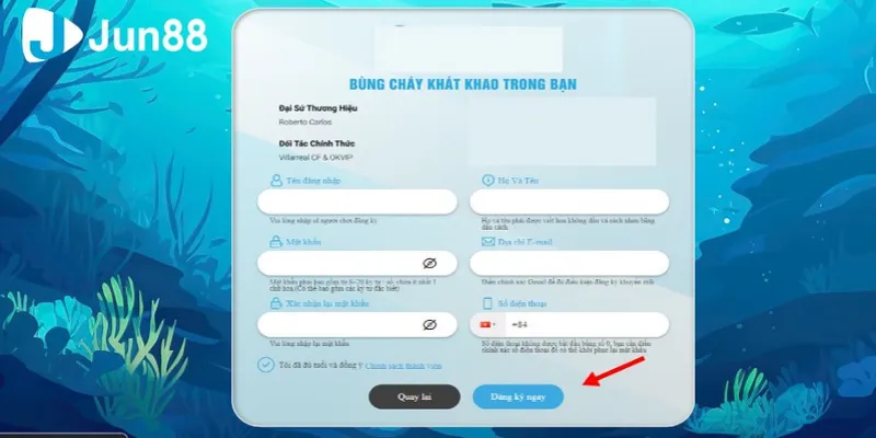 Hướng dẫn tân thủ cách đăng ký/đăng nhập vào tài khoản Jun88